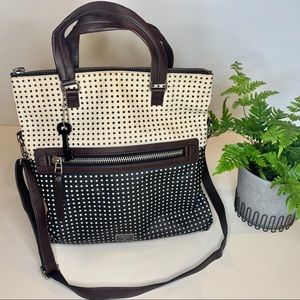 FOSSIL Polk-a-dot Fold Over Bag